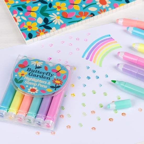 Highlighter 6-p Butterfly Garden